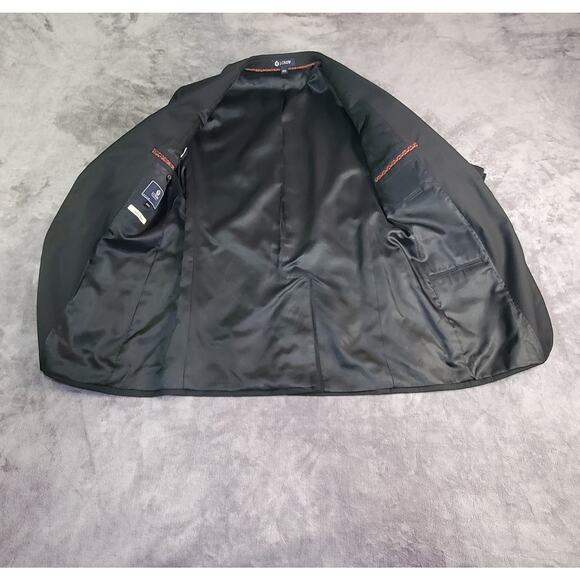 J Crew Mens 38R Blazer Sport Coat Black Half Lined Fabric Wool Made In Mexico Cl - Picture 6 of 10